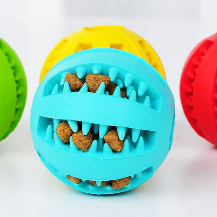 Pet Slow Feeder Dog Toy Cute Funny Rubber Dog Ball Toy - 𝓢𝓱𝓸𝓹𝓵𝓮𝓬𝔂