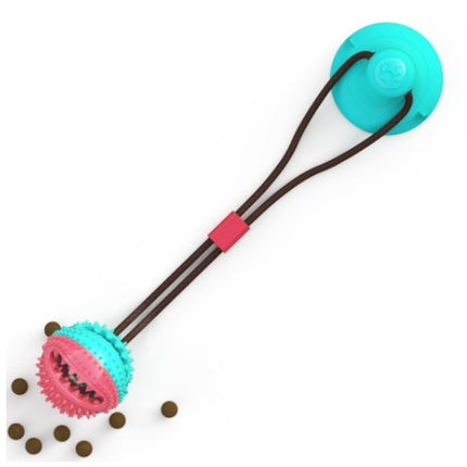 Dog Toys Silicon Suction Cup Tug Interactive Dog Ball Toy For Pet Chew Bite Tooth Cleaning Toothbrush Feeding Pet Supplies - 𝓢𝓱𝓸𝓹𝓵𝓮𝓬𝔂