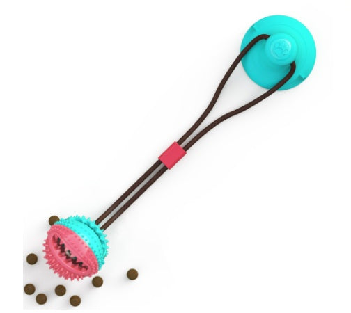 Dog Toys Silicon Suction Cup Tug Interactive Dog Ball Toy For Pet Chew Bite Tooth Cleaning Toothbrush Feeding Pet Supplies - 𝓢𝓱𝓸𝓹𝓵𝓮𝓬𝔂