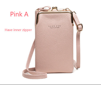 Fashion Lychee Pattern Solid Color Diagonal Shoulder Bag - 𝓢𝓱𝓸𝓹𝓵𝓮𝓬𝔂
