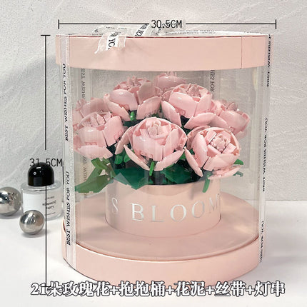 Building Blocks Rose Bouquet Flower Pot - 𝓢𝓱𝓸𝓹𝓵𝓮𝓬𝔂