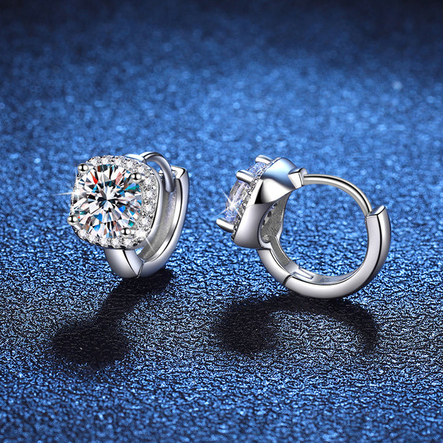 S925 Silver Moissanite Earrings Classic Elegant Square Bag - 𝓢𝓱𝓸𝓹𝓵𝓮𝓬𝔂