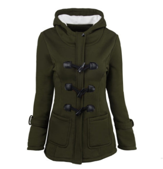 warm winter fur collar jackets women new horn button Long down coat women parka Plus Size female parka hoodies Women - 𝓢𝓱𝓸𝓹𝓵𝓮𝓬𝔂