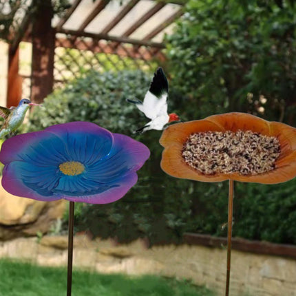 Ground Metal Flower With Sheep Hook Bird Feeder - 𝓢𝓱𝓸𝓹𝓵𝓮𝓬𝔂
