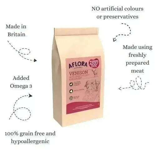 Aflora Venison & Salmon Grain Free Dog Food
