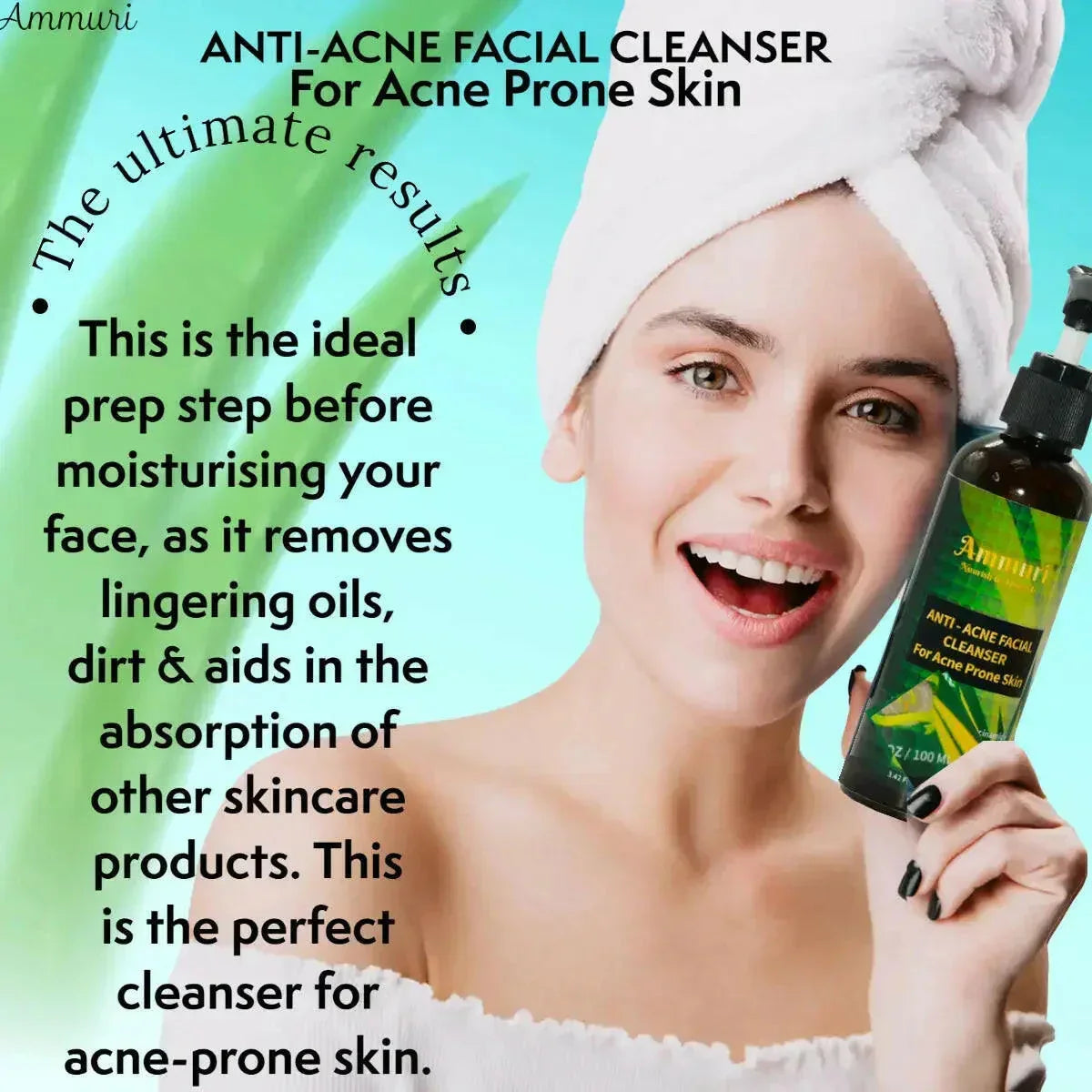 3-in-1 Deep Cleansing Milk for Makeup Removal & Soft Skin | Ammuri
