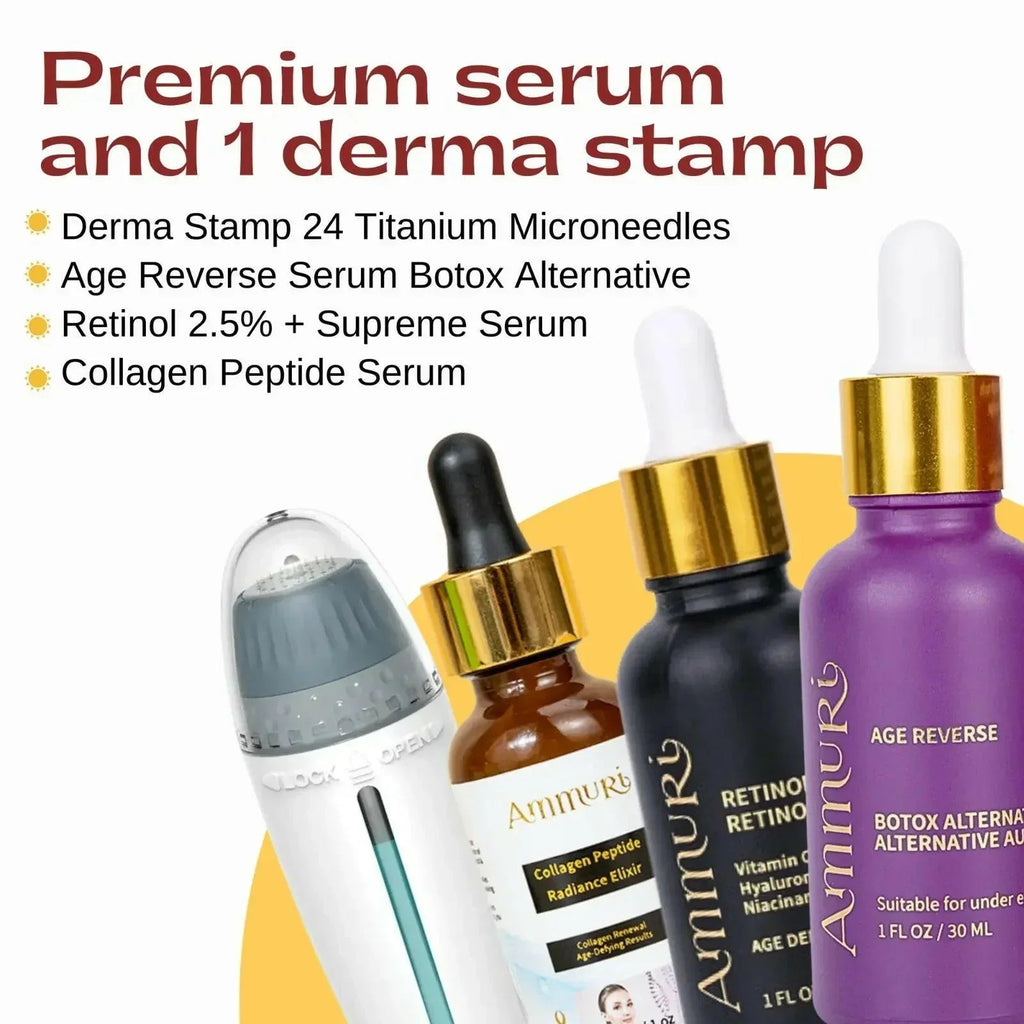 Adjustable Derma Stamp & Skincare Serum Kit | Ammuri