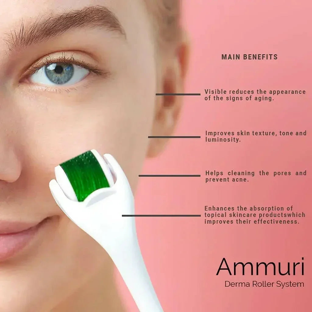 Micro Needle Derma Roller System 0.25–1.0mm | Ammuri