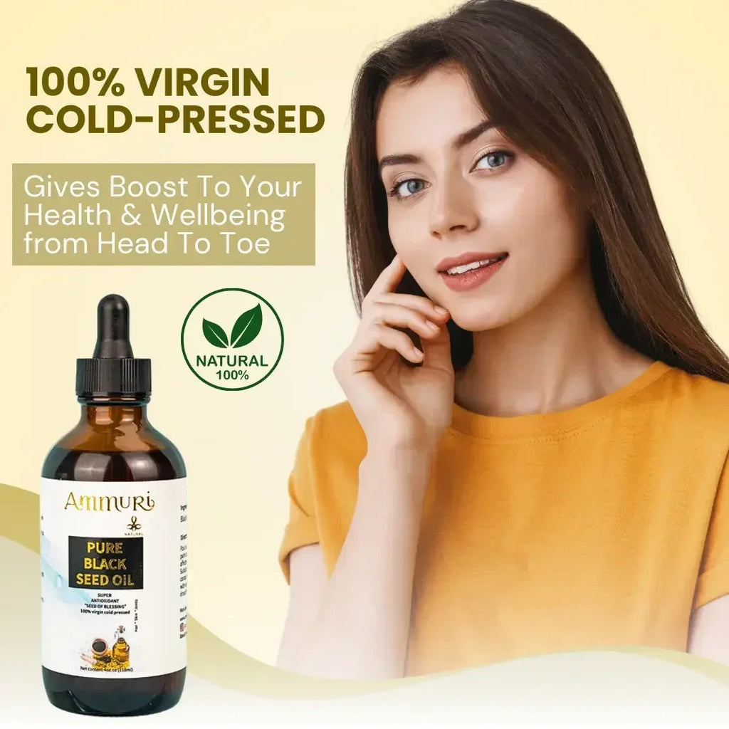 Cold-Pressed Black Seed Oil for Skin & Hair | Ammuri