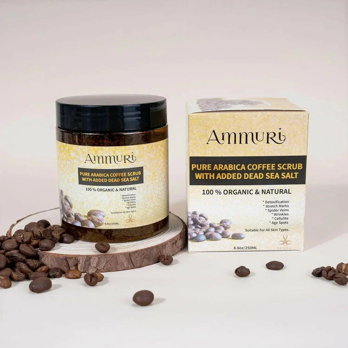 Arabica Coffee Scrub Face Mask for Exfoliation & Glow | Ammuri