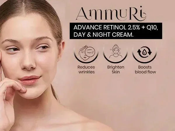 Q10 Face Cream & Retinol 2.5% Night Cream Set | Ammuri