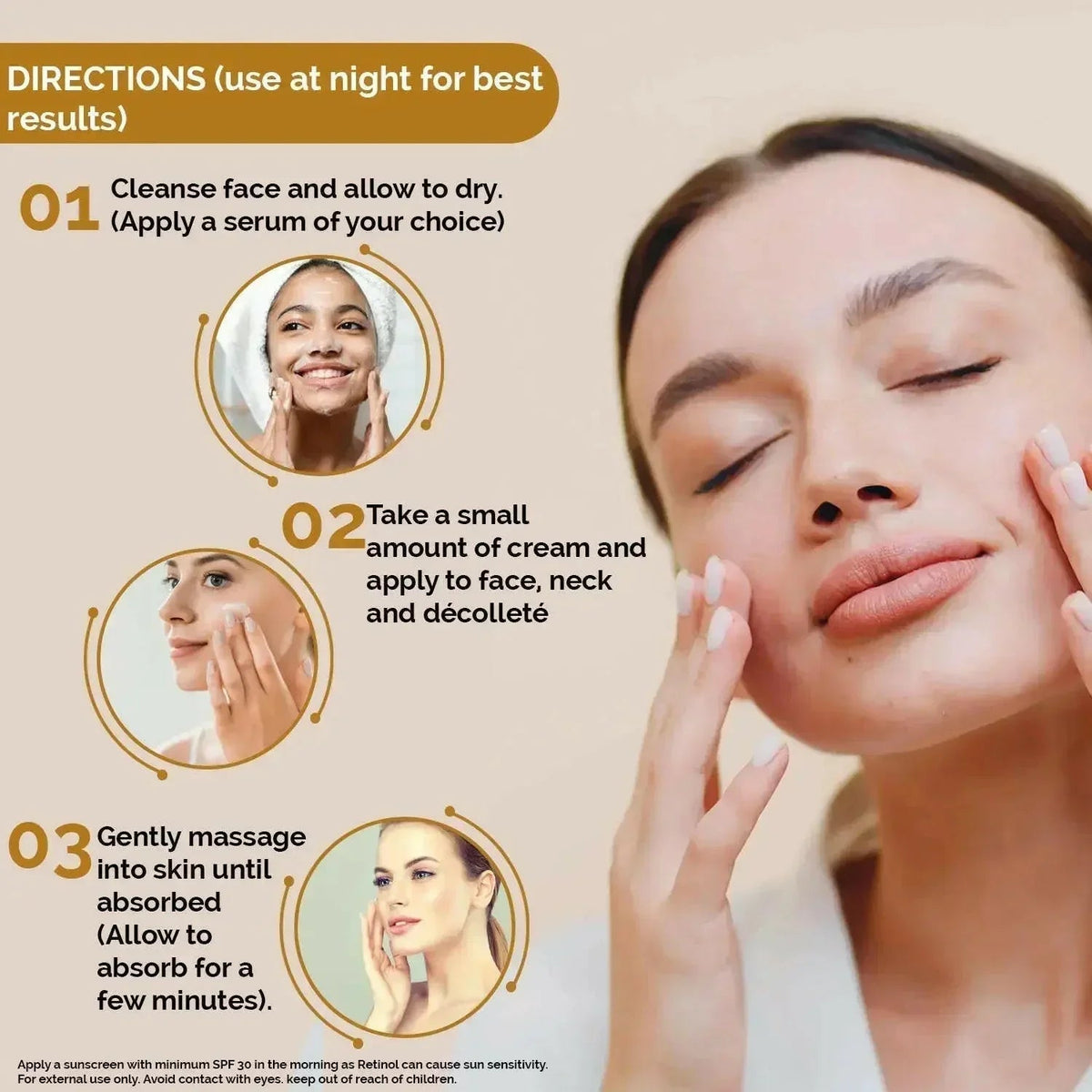 Q10 Face Cream & Retinol 2.5% Night Cream Set | Ammuri