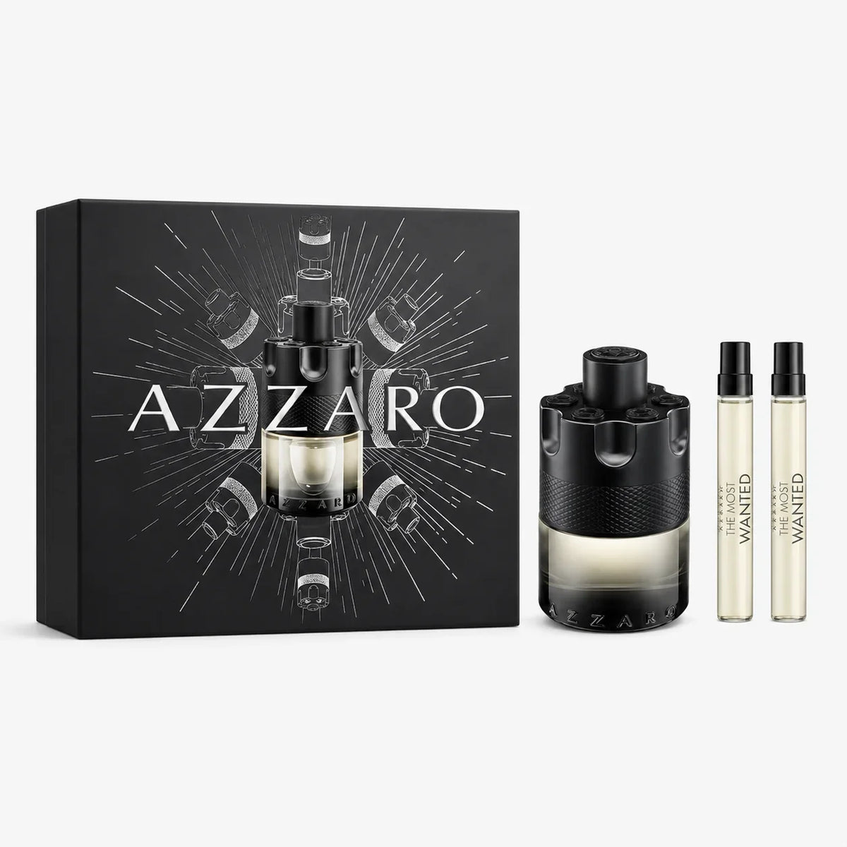 Azzaro The Most Wanted Eau de Toilette Intense Gift Set 100ml + 2x10ml – Men’s Fragrance Set