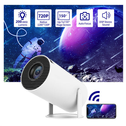 Portable Projector Small Straight Projector For Home Use 180 Degrees Projection Angle Automatic Focus Home Video Projector - 𝓢𝓱𝓸𝓹𝓵𝓮𝓬𝔂