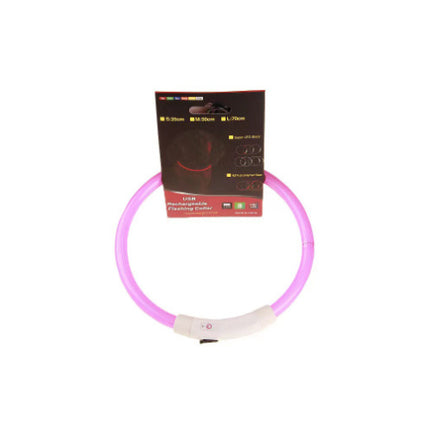 Pet Flashing Collar USB Rechargeable Glowing Necklace Safety Collar Light Up Collars For Night Walking Electric Dog Collar Neon - 𝓢𝓱𝓸𝓹𝓵𝓮𝓬𝔂