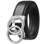 Chrome Buckle 118 Black Belt