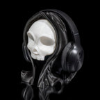 3D Printed Grinning Reaper Headphone Stand – Skull Desk Organizer