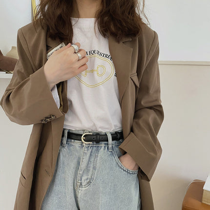 Super Easy To Match Soft Leather Belt Simple And Advanced - 𝓢𝓱𝓸𝓹𝓵𝓮𝓬𝔂
