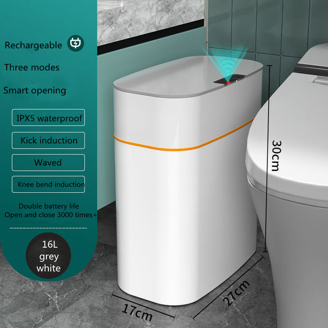 Smart Trash Can With Lid For Bedroom And Living Room Kitchen Storage Box Trash Can Induction Small Car Box Automatic Smart Dustbin Smart Trash Bin - 𝓢𝓱𝓸𝓹𝓵𝓮𝓬𝔂