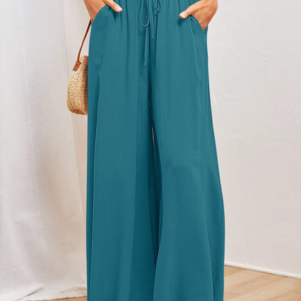 Womens Pants Wide Leg Loose Comfy Lounge Sweatpants With Pockets - 𝓢𝓱𝓸𝓹𝓵𝓮𝓬𝔂