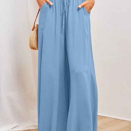 Womens Pants Wide Leg Loose Comfy Lounge Sweatpants With Pockets - 𝓢𝓱𝓸𝓹𝓵𝓮𝓬𝔂