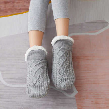 Winter Woolen Socks Women Thicken Warm Home Bedroom Socks Slippers Men Non-slip Foot Warmer Snow Socks Calcetines Mujer - 𝓢𝓱𝓸𝓹𝓵𝓮𝓬𝔂