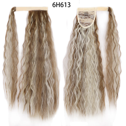 Ponytail Wig Water Wave Velcro Banding Chemical Fiber High Temperature Silk - 𝓢𝓱𝓸𝓹𝓵𝓮𝓬𝔂