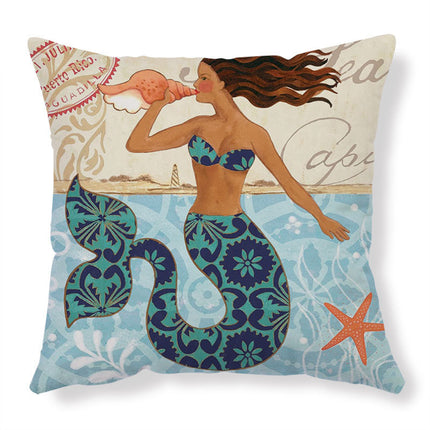 Cushion Covers Sea Turtle Printed Throw Pillow Cases For Home Decor Sofa Chair Seat - 𝓢𝓱𝓸𝓹𝓵𝓮𝓬𝔂