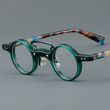 Plate Glasses Retro Frame Japanese Small Round Rim - 𝓢𝓱𝓸𝓹𝓵𝓮𝓬𝔂