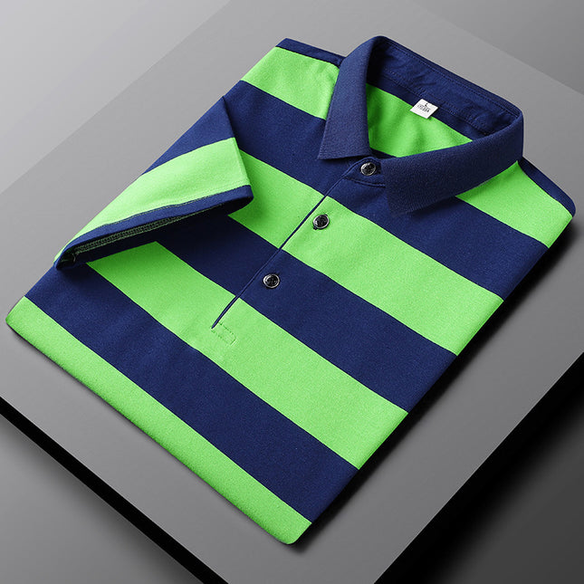 Casual Striped Half Sleeve T-shirt Men's Top - 𝓢𝓱𝓸𝓹𝓵𝓮𝓬𝔂