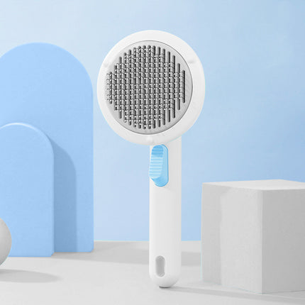 New Pet Cat Brush Hot Selling Hand-held Steel Wire Self-cleaning Comb Looper For Hair Removal - 𝓢𝓱𝓸𝓹𝓵𝓮𝓬𝔂