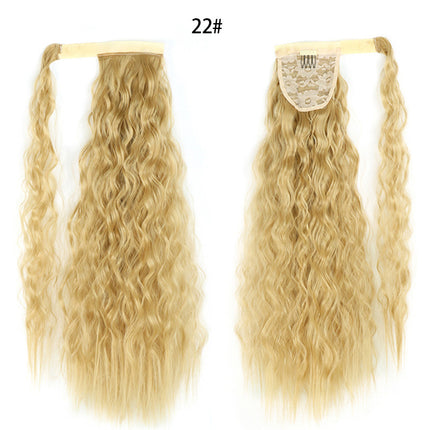Ponytail Wig Water Wave Velcro Banding Chemical Fiber High Temperature Silk - 𝓢𝓱𝓸𝓹𝓵𝓮𝓬𝔂