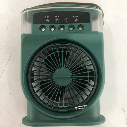 Portable USB Air Conditioner Cooling Fan With 5 Sprays 7 Color Light 600ML Water Tank Spray Mist Air Cooler Humidifiers - 𝓢𝓱𝓸𝓹𝓵𝓮𝓬𝔂