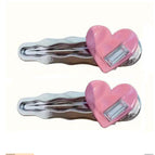 2pcs Pink Love Heart
