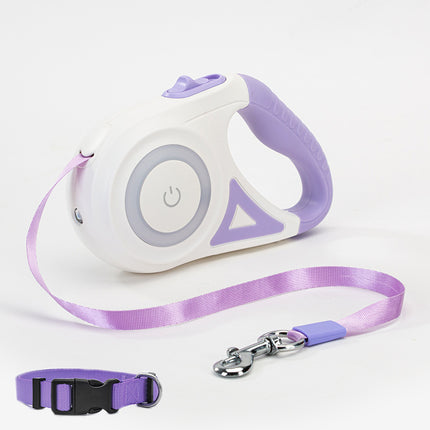 Dog Leash Retractable Leash And Dog Collar Spotlight Automatic Pet Dog Cat Traction Rope For Small Medium Dogs Pet Product - 𝓢𝓱𝓸𝓹𝓵𝓮𝓬𝔂