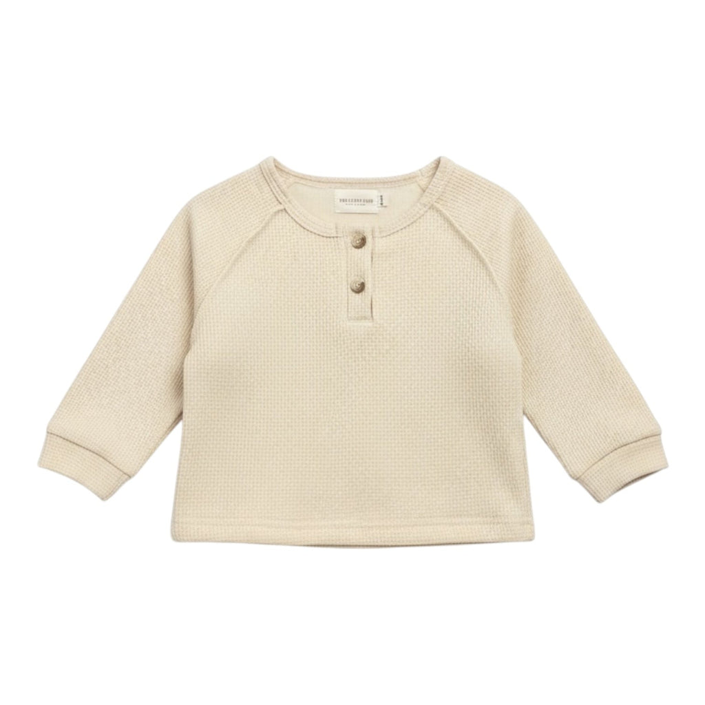 Beige Thick Long Sleeve Top