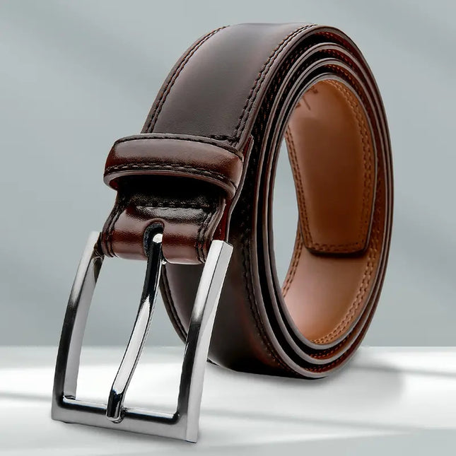 Men's Belt Pin Buckle Real Cowhide - 𝓢𝓱𝓸𝓹𝓵𝓮𝓬𝔂