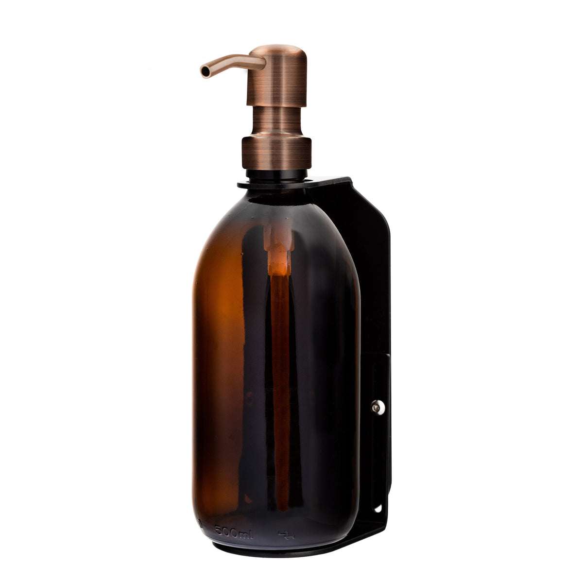 Black Single Wall Mounted Soap Dispenser