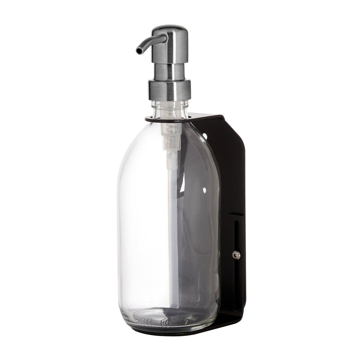 Black Single Wall Mounted Soap Dispenser