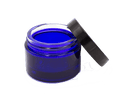 Blue Glass Jar (50 ml) sprayed