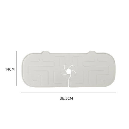 Kitchen Silicone  Faucet Absorbent Mat Sink Splash Guard Silicone Faucet Splash Catcher Countertop Protector For Bathroom Kitchen Gadgets - 𝓢𝓱𝓸𝓹𝓵𝓮𝓬𝔂