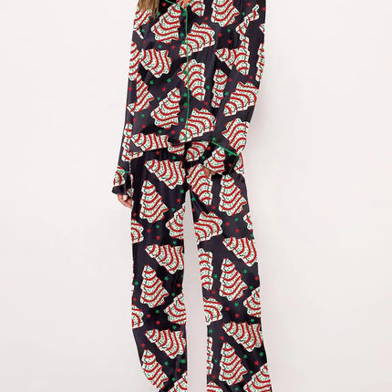 Casual Plus Size Temperament Christmas Tree Printing Suit - 𝓢𝓱𝓸𝓹𝓵𝓮𝓬𝔂