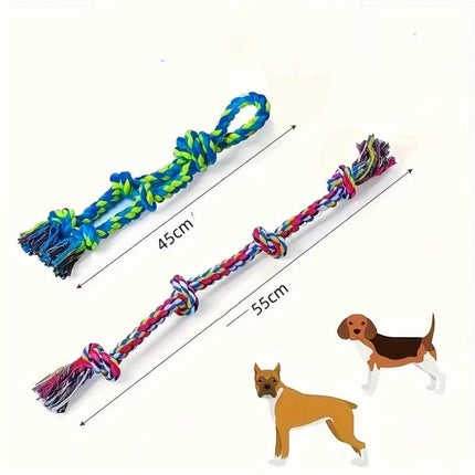 Heavy-Duty Rope Knot Dog Toys For Large Breeds Dental Health Chew And Interactive Tug Of War Play Pet Supplies - 𝓢𝓱𝓸𝓹𝓵𝓮𝓬𝔂