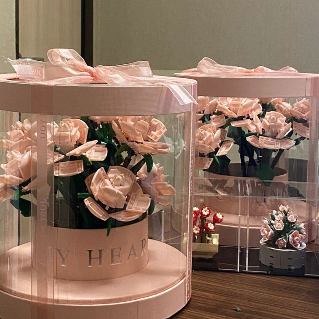 Building Blocks Rose Bouquet Flower Pot - 𝓢𝓱𝓸𝓹𝓵𝓮𝓬𝔂