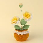 Yellow 2 Roses With 1 Bud