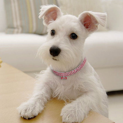 Bling Rhinestone Dog Collar Crystal Puppy Chihuahua Pet Dog Collars Leash For Small Medium Dogs Cats - 𝓢𝓱𝓸𝓹𝓵𝓮𝓬𝔂