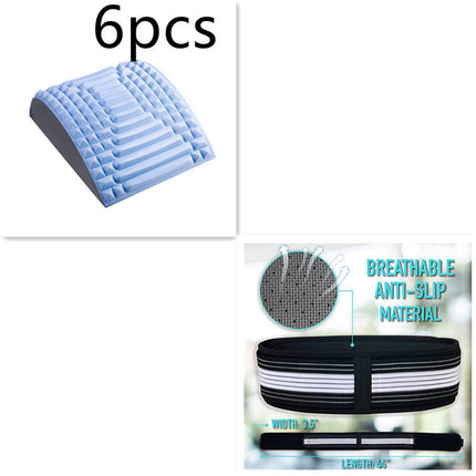 Back Stretcher Pillow Neck Lumbar Support Massager For Neck Waist Back Sciatica Herniated Disc Pain Relief Massage Relaxation - 𝓢𝓱𝓸𝓹𝓵𝓮𝓬𝔂