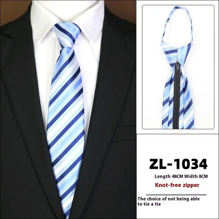 Men's Formal Wear Business Zipper Tie-free - 𝓢𝓱𝓸𝓹𝓵𝓮𝓬𝔂
