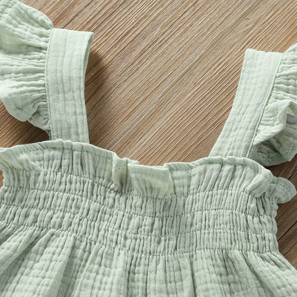 Girls' Solid Color Sling Top Hot Pants Suit - 𝓢𝓱𝓸𝓹𝓵𝓮𝓬𝔂