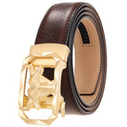 Gold Buckle Brown Belt